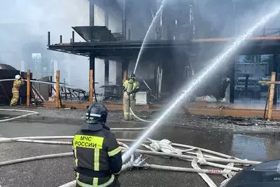 Пожар произошел у аэропорта Минводы – СМИ