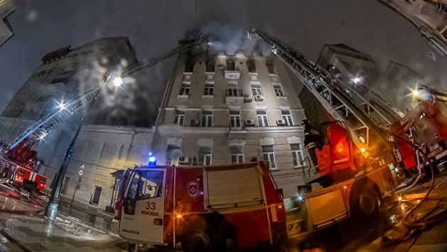 Жертвами пожара в центре Москвы стали восемь человек, двое из них – дети