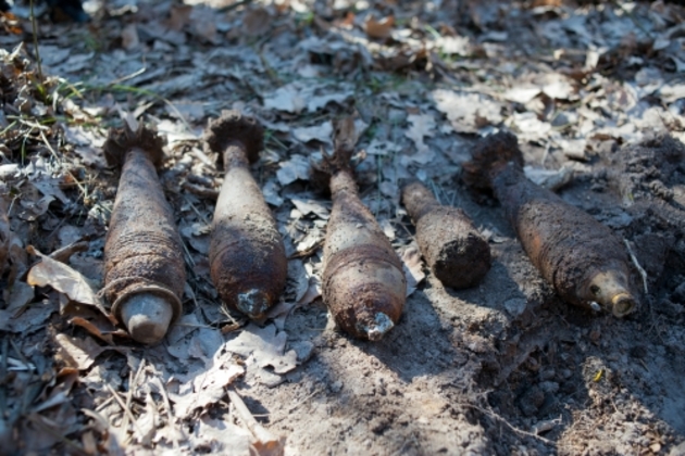Крымские пограничники нашли на незаконных раскопках боеприпасы времен войны