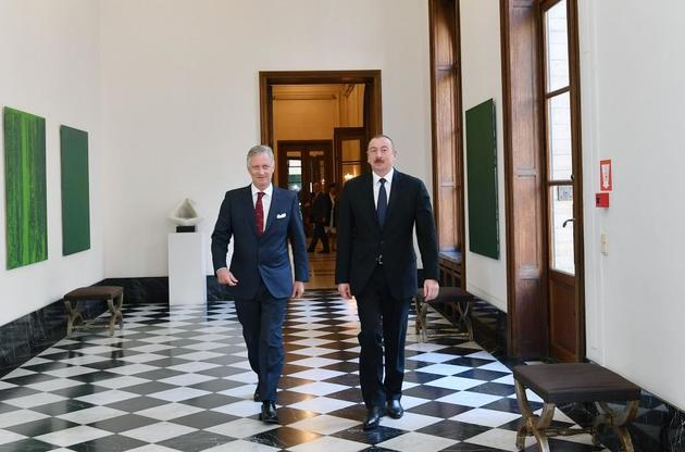 Ильхам Алиев и король Бельгии встретились в Брюсселе