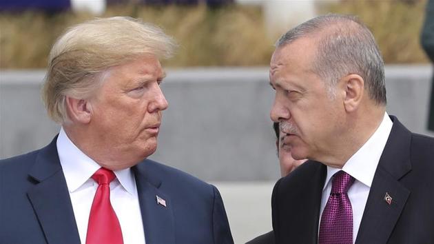 Эрдоган обсудил с Трампом ситуацию в Сирии