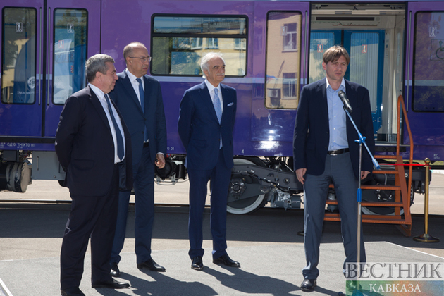 Церемония отправки в Азербайджан первых составов обновленных вагонов метро для Бакинского метрополитена (фоторепортаж)
