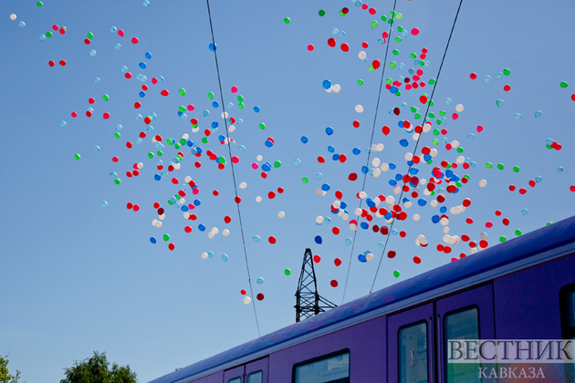 Церемония отправки в Азербайджан первых составов обновленных вагонов метро для Бакинского метрополитена (фоторепортаж)