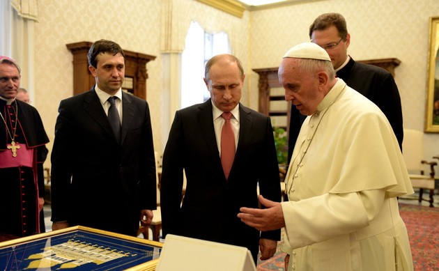 Владимир Путин и папа Римский провели встречу в Ватикане