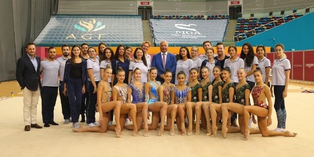 Контрольно-тренировочные сборы прошли в Баку в преддверии ЧМ по художественной гимнастике