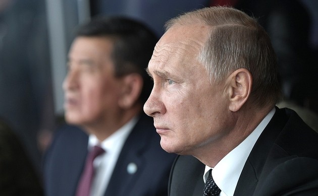 Путин и Жээнбеков понаблюдали за военными учениями "Центр-2019"