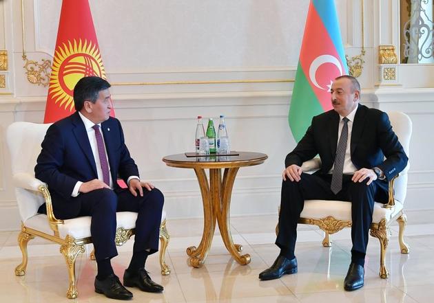 Ильхам Алиев и Сооронбай Жээнбеков провели встречу в Баку
