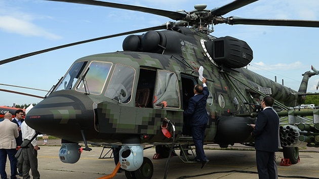 В России испытывают новейший штурмовой вертолет Ми-8АМТШ-ВН