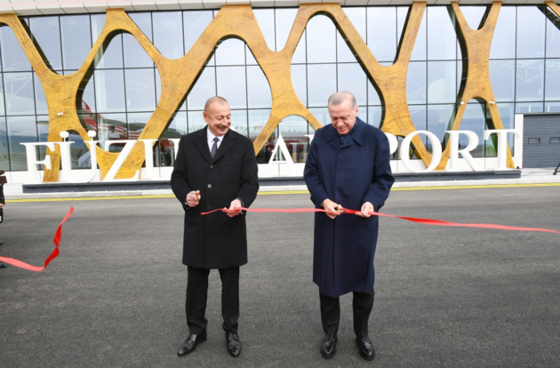 Алиев и Эрдоган официально открыли Международный аэропорт Физули (ФОТО)