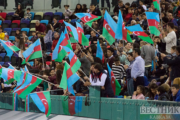 Азербайджанские гимнасты завоевали "золото" на открытом чемпионате Казахстана по тамблингу