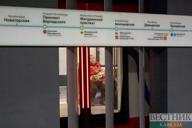 Пассажирка поезда на станции “Текстильщики“ БКЛ Московского метро