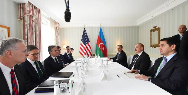 Президент Азербайджана и глава Госдепартамента США