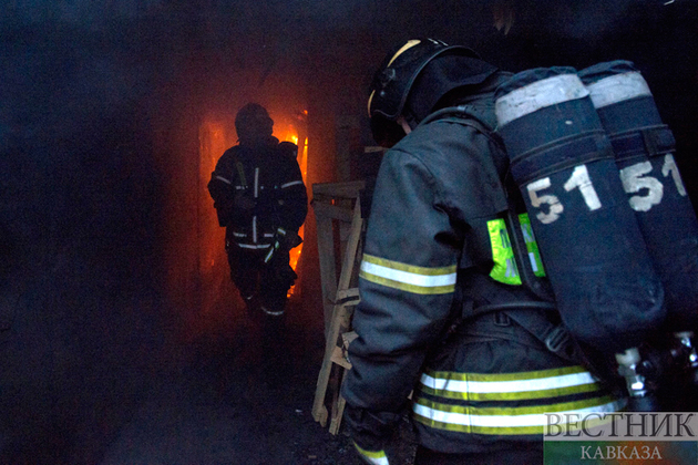 Спасатели потушили "горящий" поезд в Прохладном