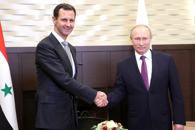 Путин поздравил Асада с годовщиной независимости САР