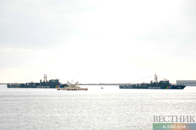 Корабли Каспийской флотилии справились с "минными заграждениями" на Каспии