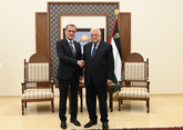 Глава МИД Азербайджана встретился с президентом Палестины