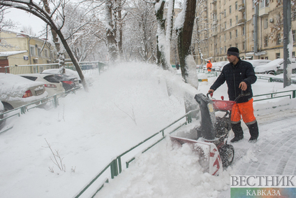 Сильнейший за эту зиму снегопад в Москве
