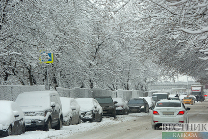 Сильнейший за эту зиму снегопад в Москве