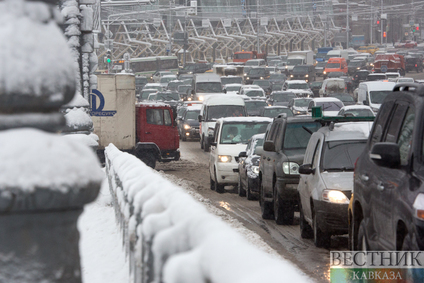 Сильнейший за эту зиму снегопад в Москве