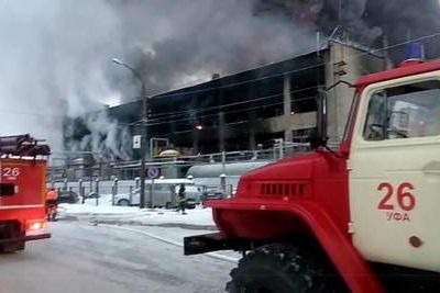 Огнеборцы потушили пожар на уфимском &quot;Опытном заводе &quot;Нефтехим&quot;