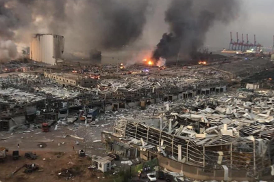 В Ливане подсчитали ущерб от взрыва в порту Бейрута 