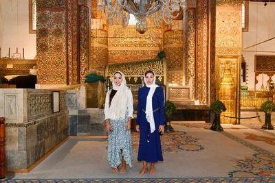 Мехрибан Алиева и Лейла Алиева посетили Музей Мевляны