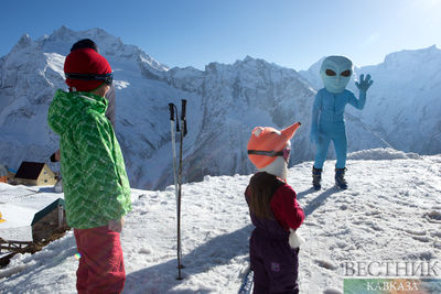 В горах Сочи открыли трассу для беговых лыж