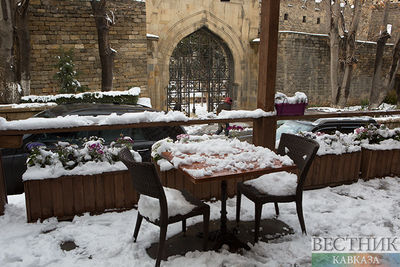 В Стамбуле начался первый в сезоне снегопад