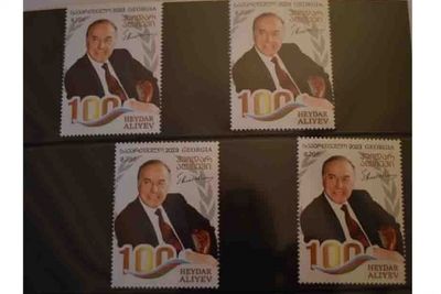 В Грузии вышли почтовые марки к 100-летию Гейдара Алиева