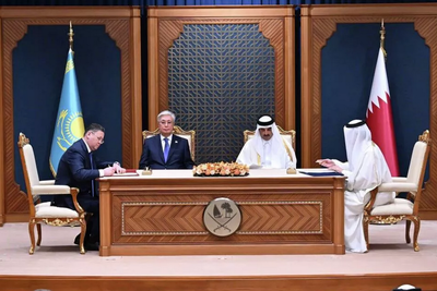 Эмир Катара провел переговоры с президентом Казахстана