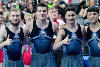 Азербайджанские тамблингисты стали чемпионами Европы
