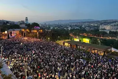митинг в Грузии