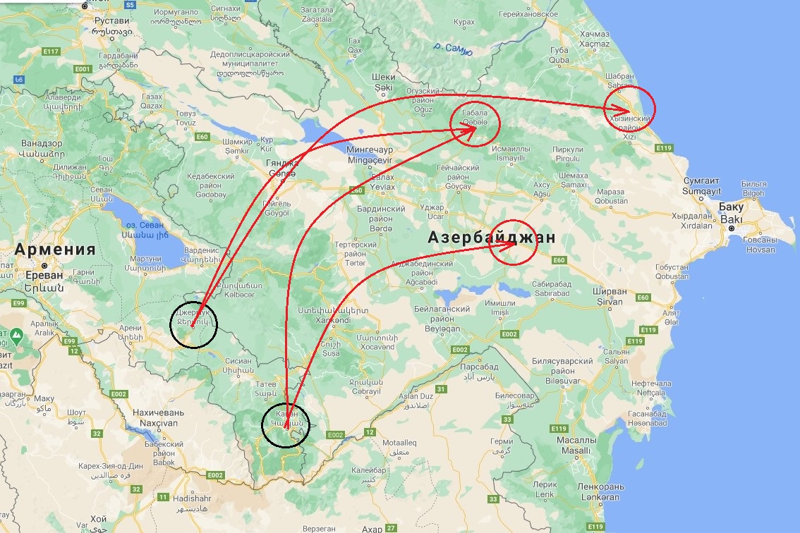 Карта габалинского района азербайджана