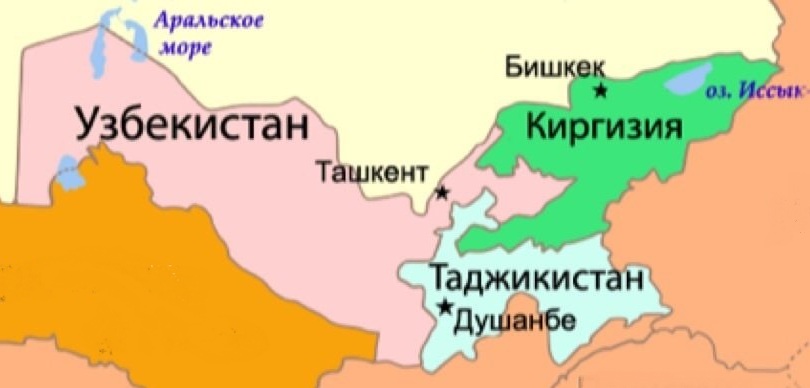 Где находится таджикский. Граница Киргизии и Таджикистана на карте. Туркмения и Узбекистан на карте. Карта Казахстана Узбекистана Киргизии Таджикистана Туркменистана. Туркменистан Таджикистан Узбекистан Киргизия на карте.