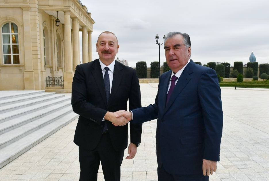 Ильхам Алиев и Эмомали Рахмон