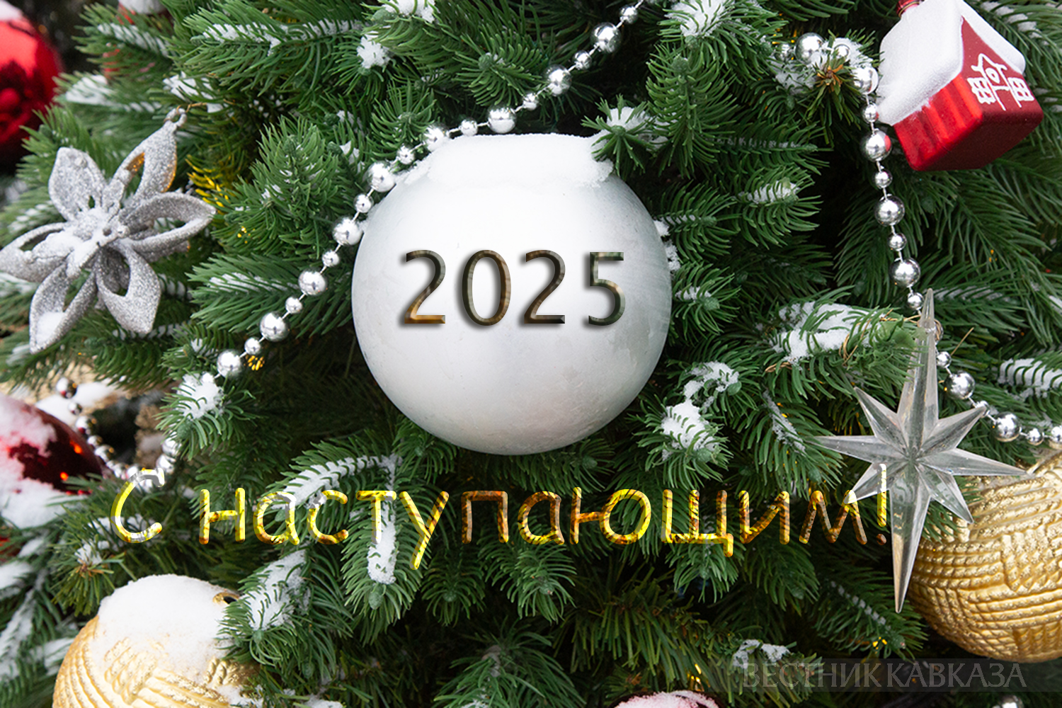 Открытка с Новым годом 2025