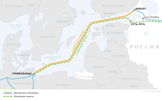 Из-за пересечения Baltic Pipe и "Северного потока-2" может потребоваться новое соглашение - СМИ