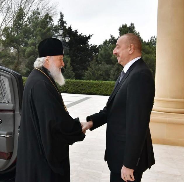 Ильхам Алиев провел встречу с Патриархом Московским и всея Руси Кириллом 