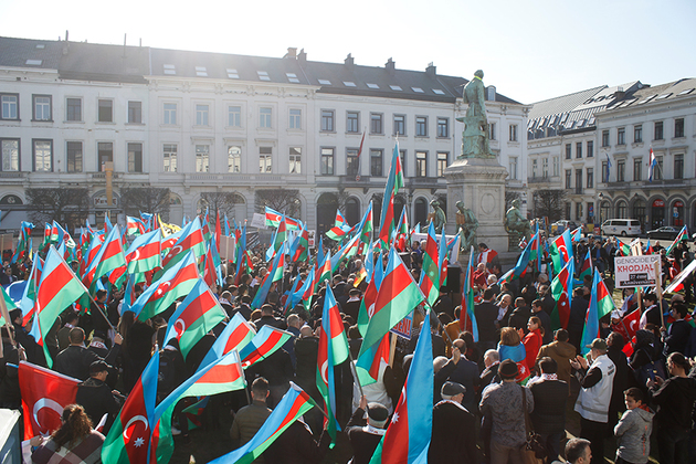 В Брюсселе прошел митинг за признание Ходжалинского геноцида