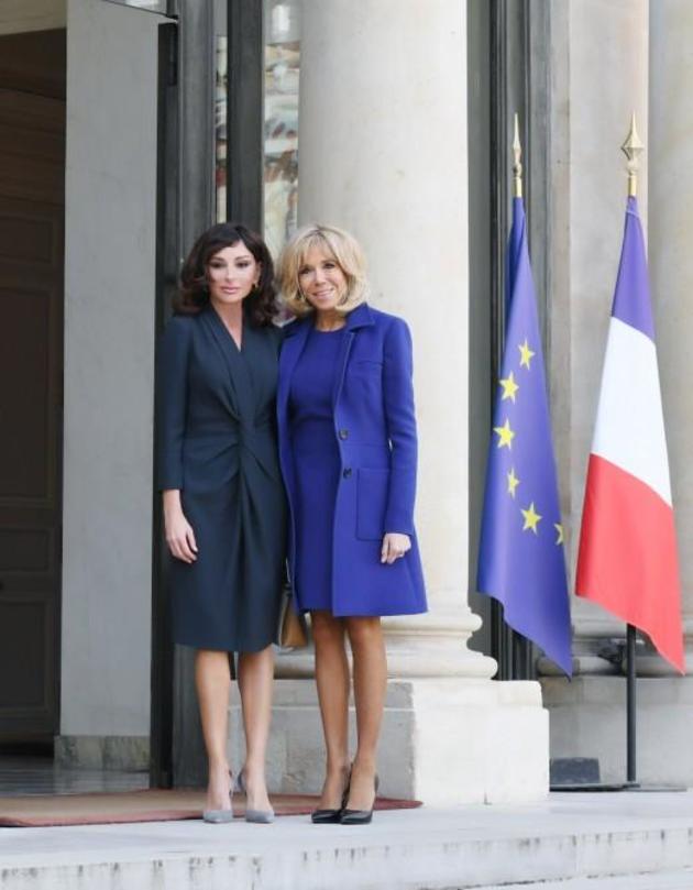 Мехрибан Алиева встретилась с первой леди Франции