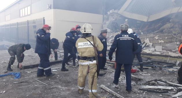 Взрыв газового баллона в двухэтажном здании в Астане: есть пострадавшие