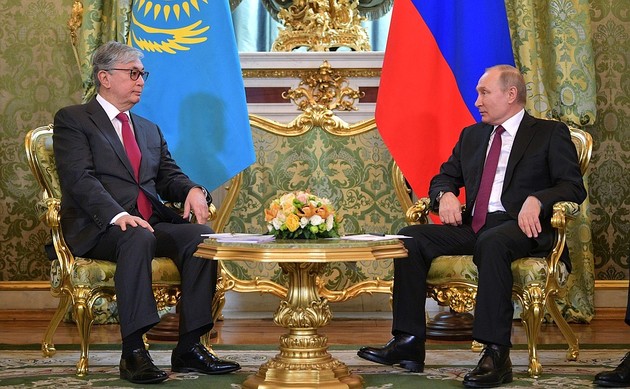 Путин и Токаев проводят переговоры в Кремле 