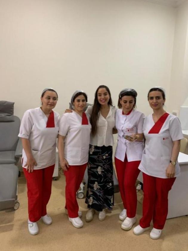 Лейла Алиева побывала в НИИ гематологии и трансфузиологии в Баку