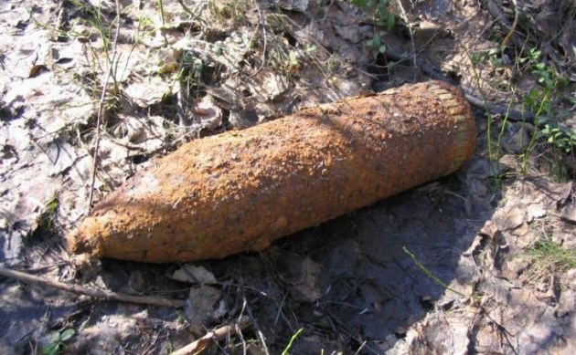 На окраине Ставрополя нашли артиллерийский снаряд времен войны