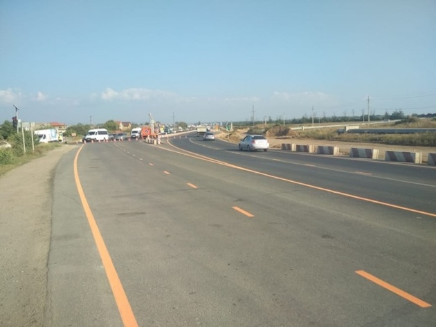 Дорога в новый терминал аэропорта "Симферополь" стала четырехполосной