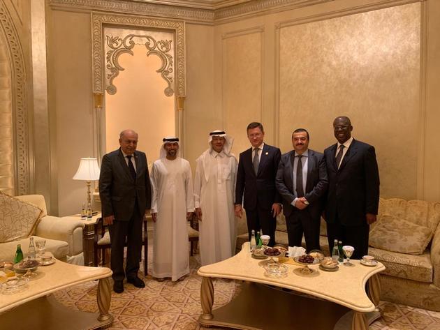 Новак встретился с главами энерговедомств стран ОПЕК+ в Абу-Даби