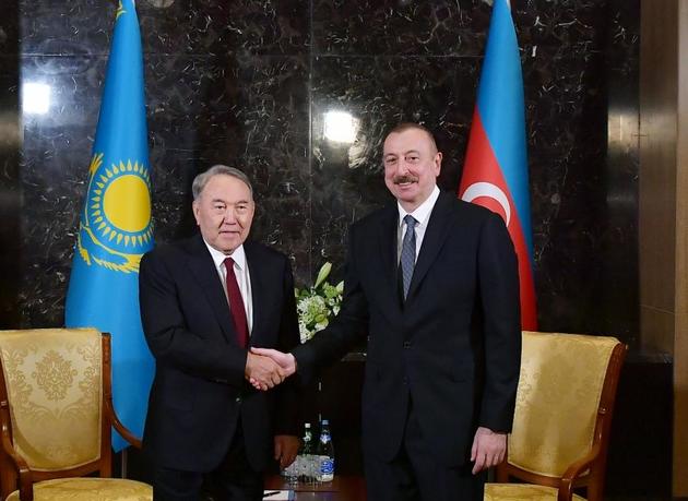 Ильхам Алиев и Нурсултан Назарбаев встретились в Баку