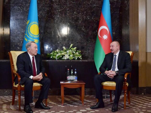 Ильхам Алиев и Нурсултан Назарбаев встретились в Баку