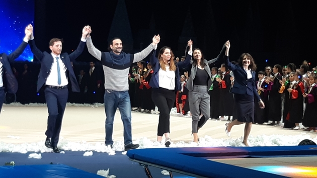 На Национальной арене гимнастики в Баку состоялось масштабное новогоднее шоу