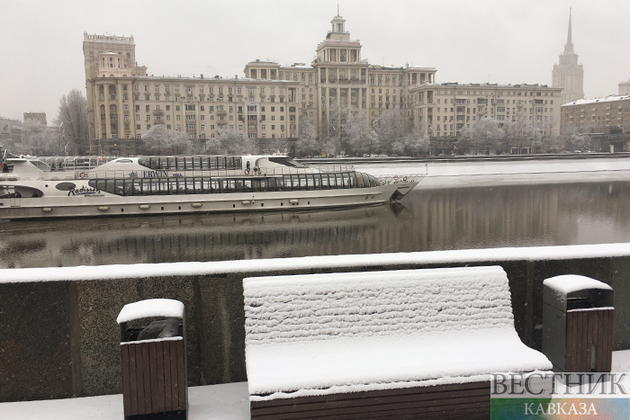 В Москве прошел первый снегопад